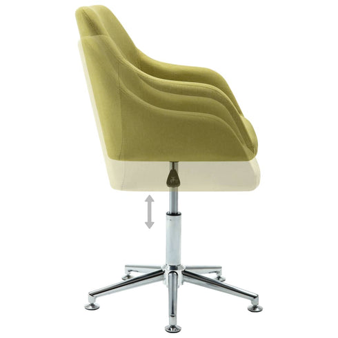 Swen Studio -  Swivel Dining Chairs 6 pcs Green Fabric (UK/IE/FI/NO only) (6x331503)
